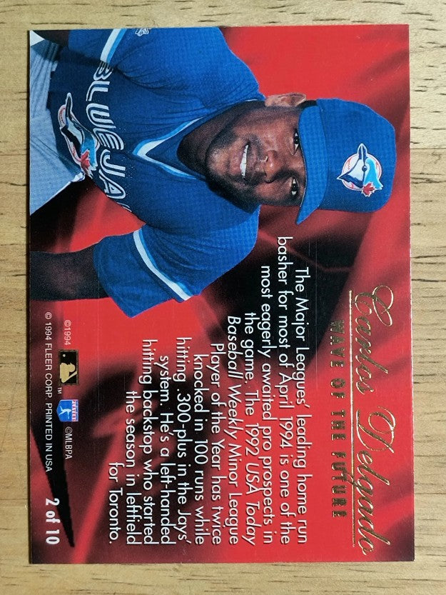 1994 Flair Wave of the Future #A2 Carlos Delgado