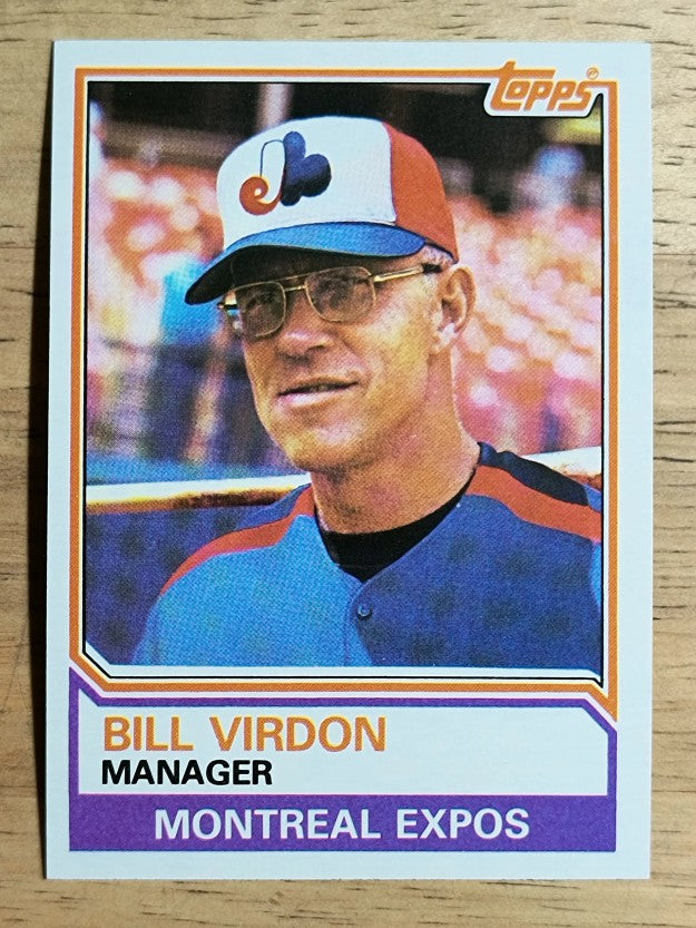 1983 Topps #516 Bill Virdon MG