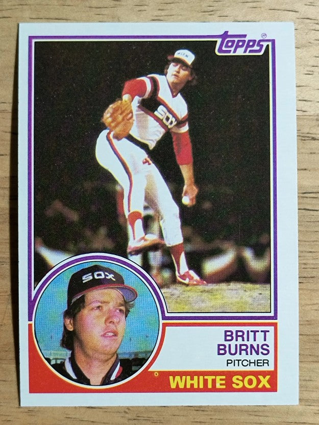 1983 Topps #541 Britt Burns