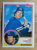 1983 Topps #567 Joe Simpson