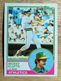 1983 Topps #571 Mickey Klutts