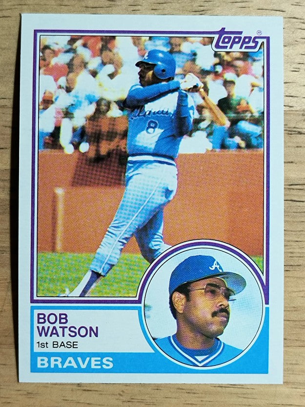 1983 Topps #572 Bob Watson