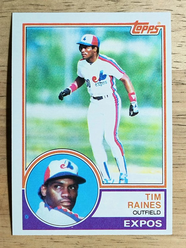 1983 Topps #595 Tim Raines