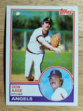 1983 Topps #599 Don Aase