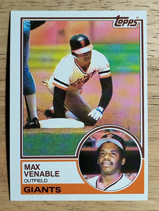 1983 Topps #634 Max Venable