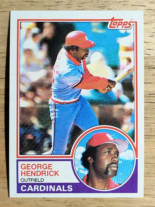 1983 Topps #650 George Hendrick