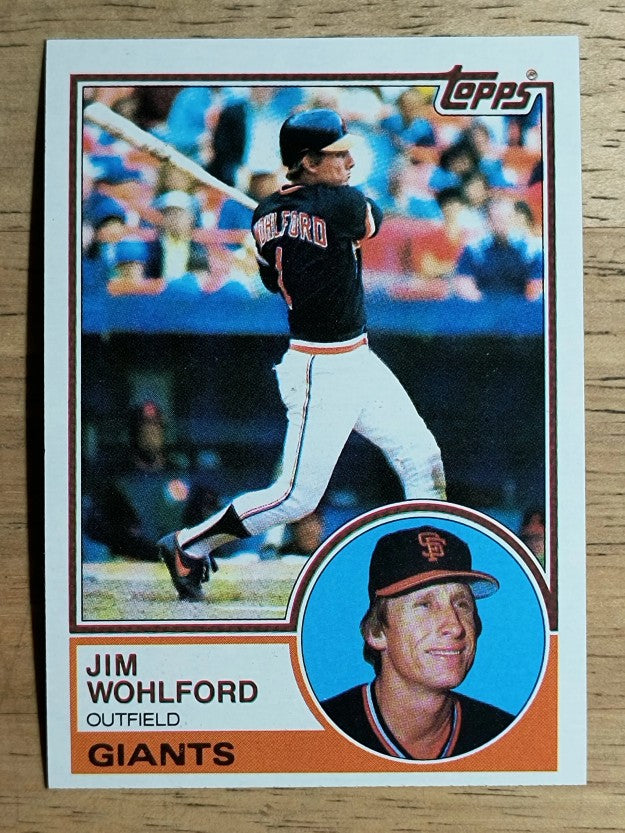 1983 Topps #688 Jim Wohlford