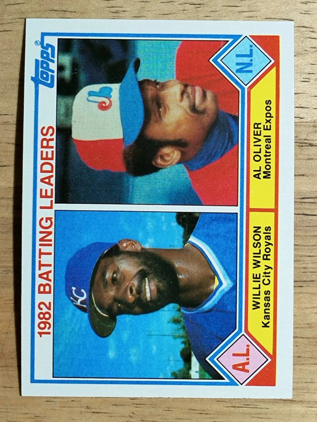 1983 Topps #701 Willie Wilson/Al Oliver LL