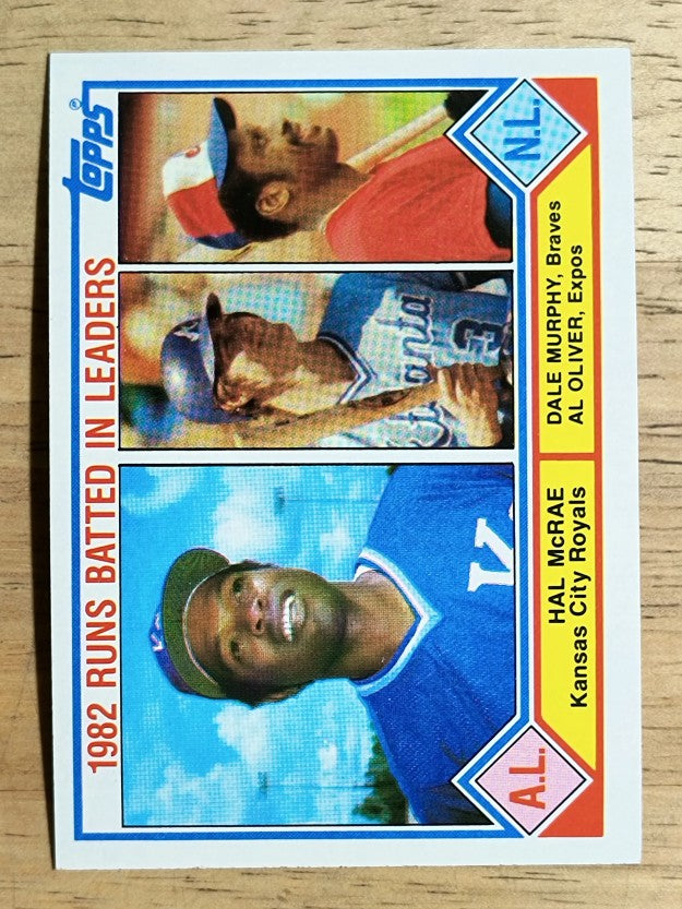 1983 Topps #703 RBI Leaders/Hal McRae/Dale Murphy/Al Oliver