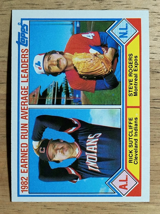 1983 Topps #707 Rick Sutcliffe/Steve Rogers LL