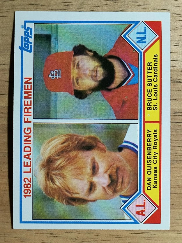 1983 Topps #708 Leading Firemen/Dan Quisenberry/Bruce Sutter