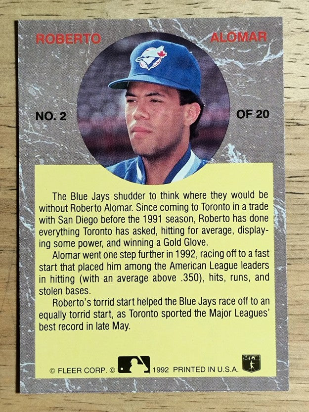1992 Ultra All-Stars #2 Roberto Alomar