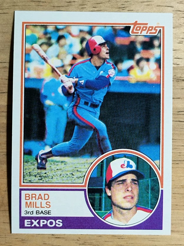 1983 Topps #744 Brad Mills