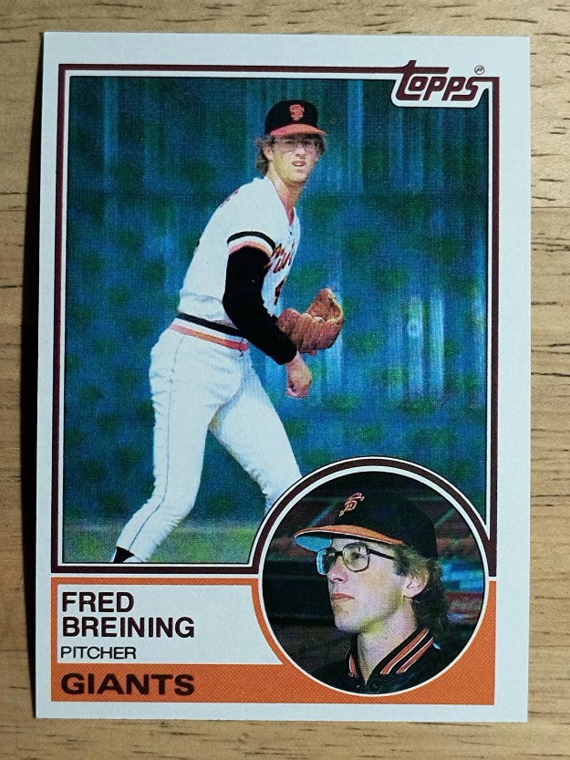 1983 Topps #747 Fred Breining