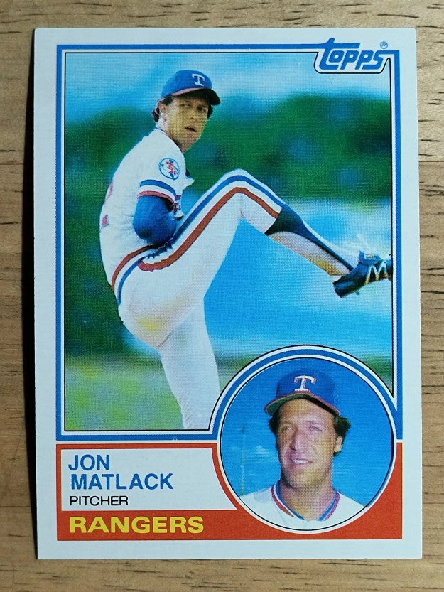 1983 Topps #749 Jon Matlack
