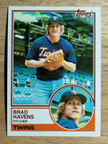 1983 Topps #751 Brad Havens