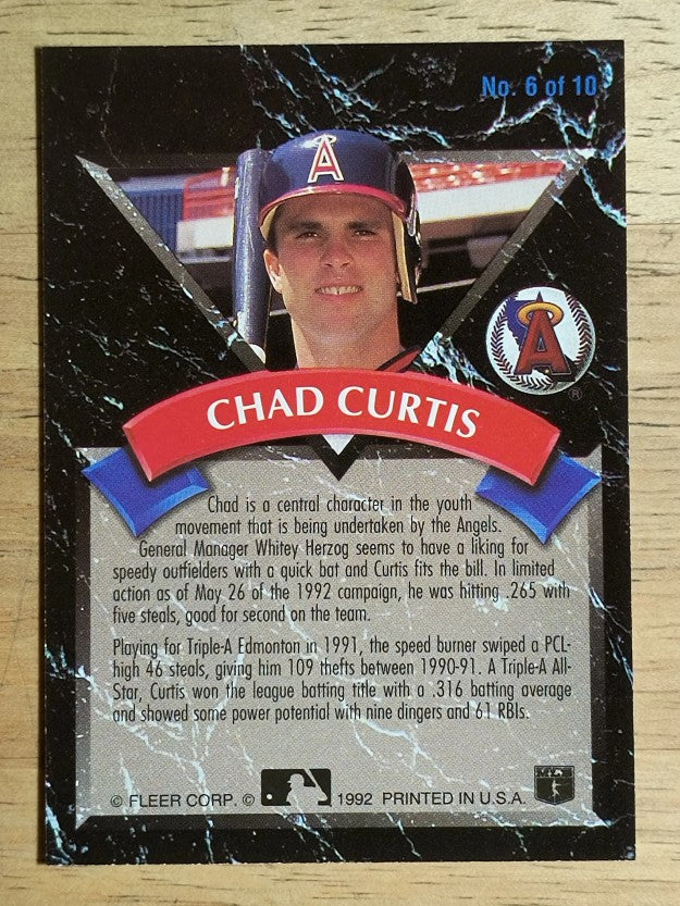 1992 Ultra All-Rookies #6 Chad Curtis