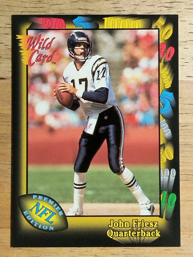 1991 Wild Card #92 John Friesz