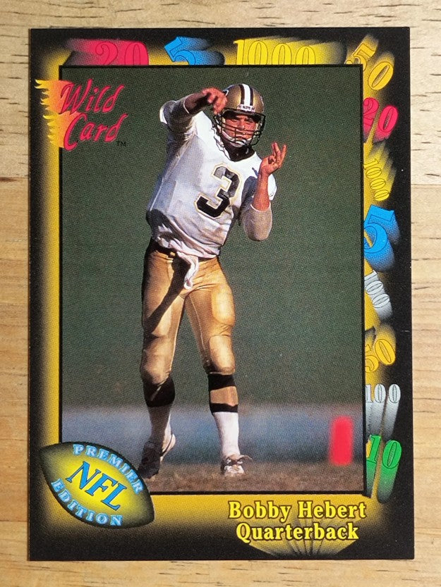 1991 Wild Card #137 Bobby Hebert