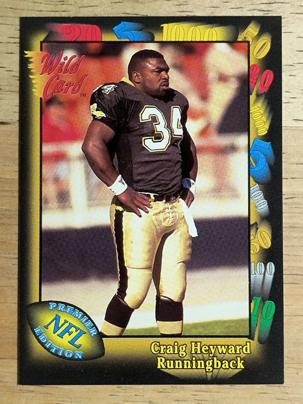 1991 Wild Card #139 Craig Heyward