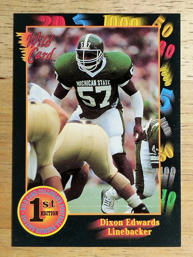 1991 Wild Card Draft #100 Dixon Edwards