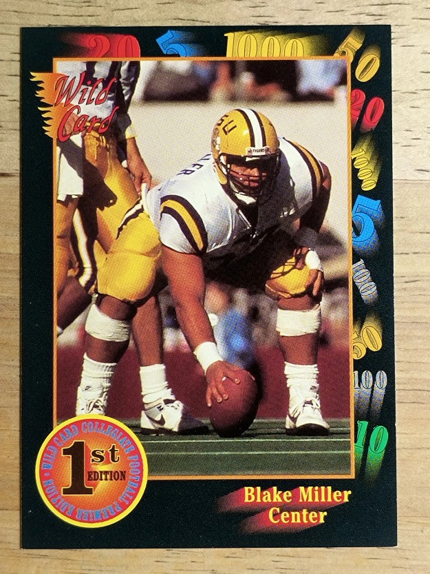 1991 Wild Card Draft #101 Blake Miller