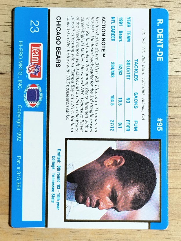 1992 Action Packed #23 Richard Dent