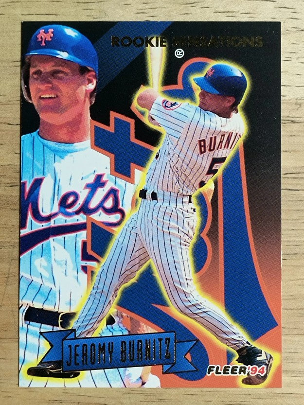 1994 Fleer Rookie Sensations #3 Jeromy Burnitz