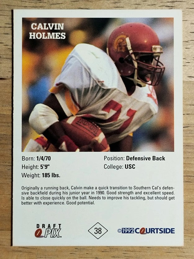 1992 Courtside #38 Calvin Holmes
