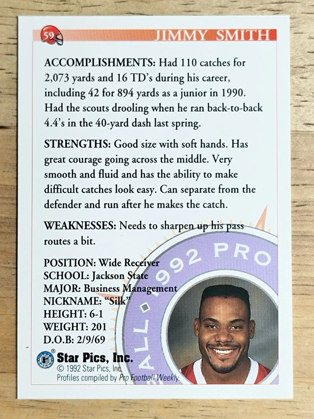 1992 Star Pics #59 Jimmy Smith