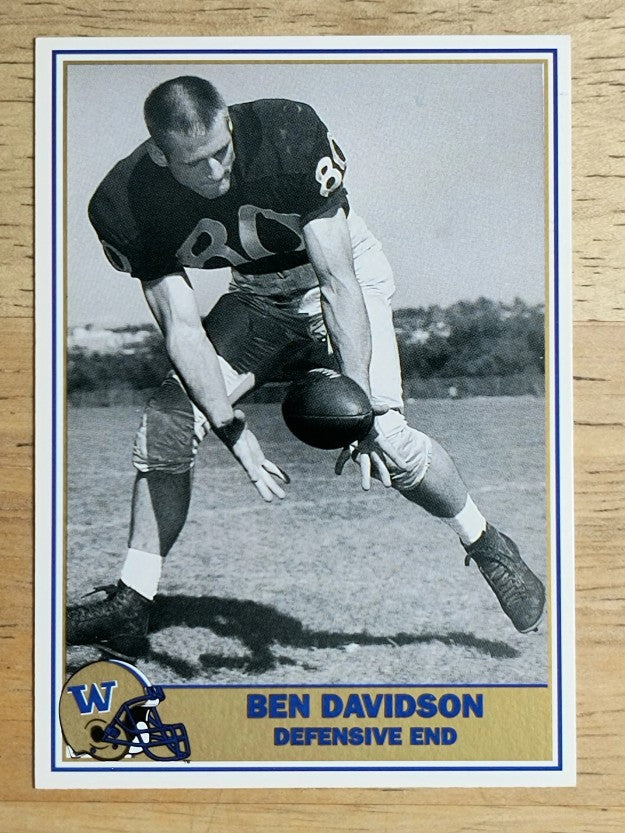 1992 Washington Greats Pacific #79 Ben Davidson