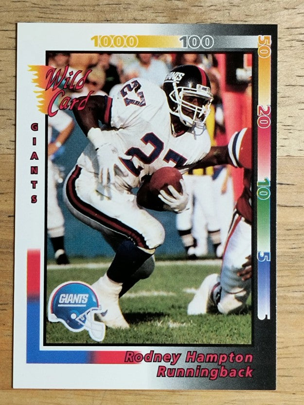 1992 Wild Card #187 Rodney Hampton