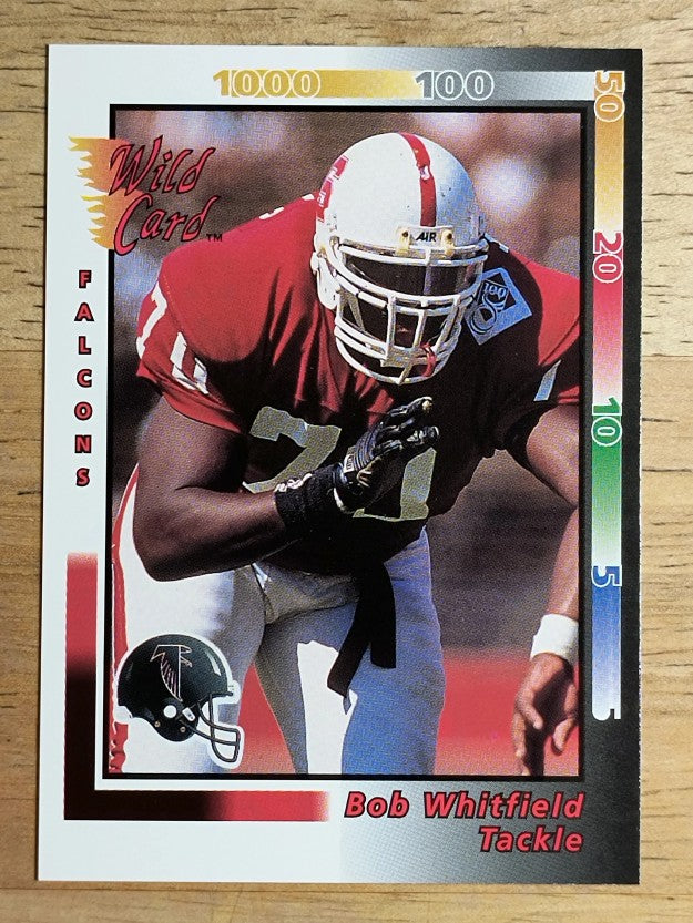 1992 Wild Card #226 Bob Whitfield RC
