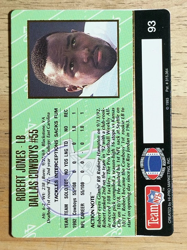 1993 Action Packed #93 Robert Jones