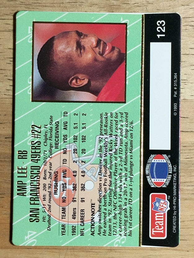 1993 Action Packed #123 Amp Lee