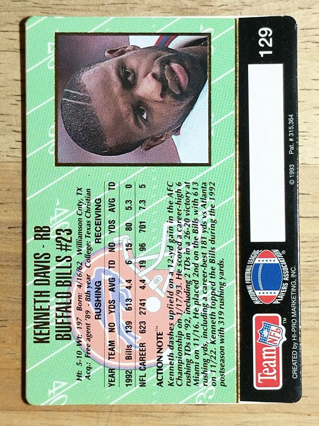 1993 Action Packed #129 Kenneth Davis