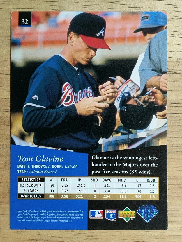 1995 SP Silver #32 Tom Glavine