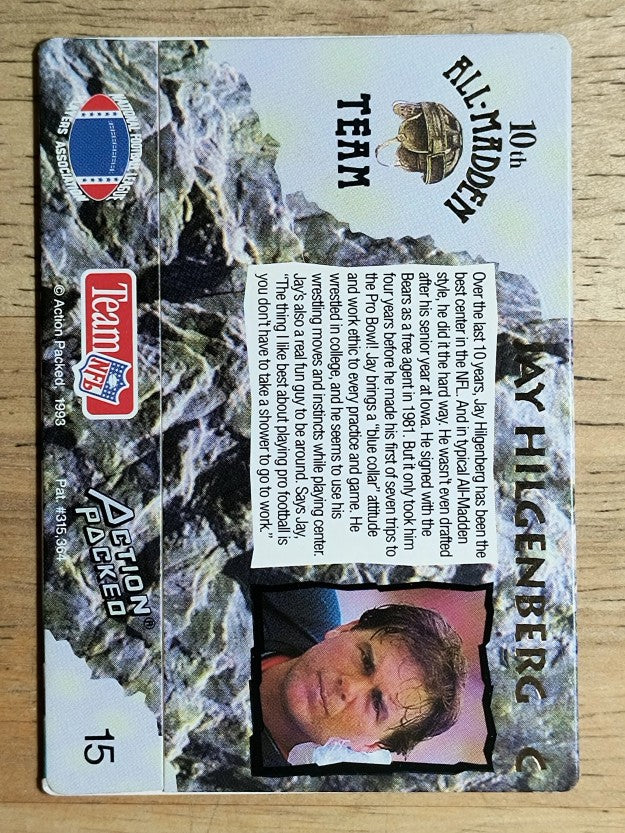 1993 Action Packed All-Madden #15 Jay Hilgenberg