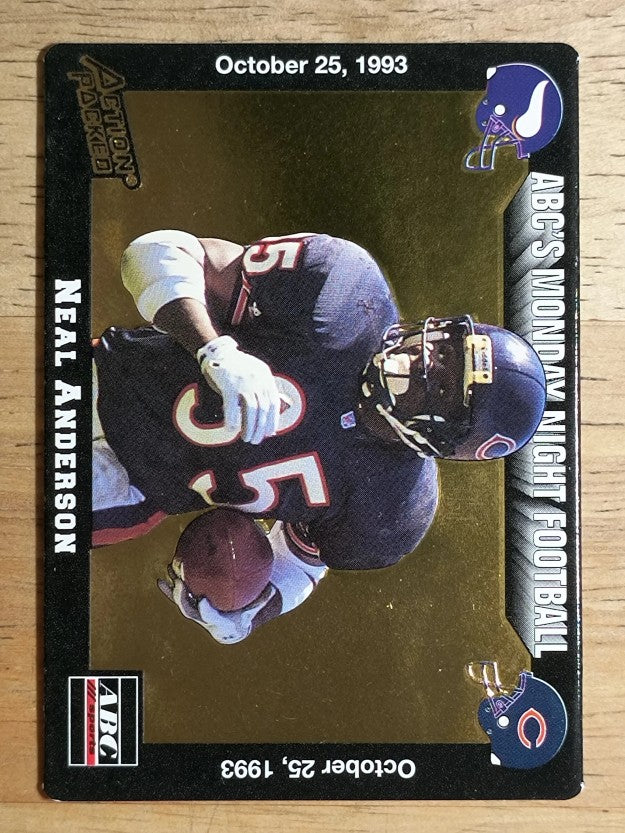 1993 Action Packed Monday Night Football #33 Neal Anderson