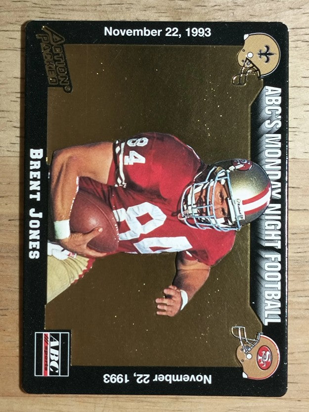 1993 Action Packed Monday Night Football #49 Brent Jones