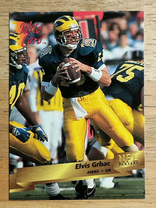 1993 Wild Card #7 Elvis Grbac RC