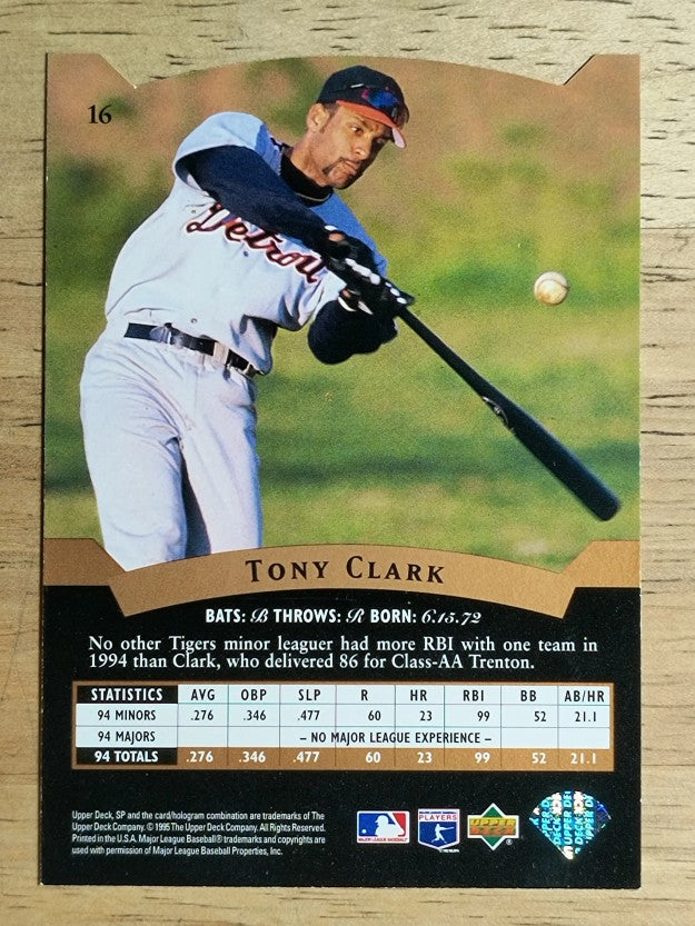 1995 SP Silver #16 Tony Clark FOIL
