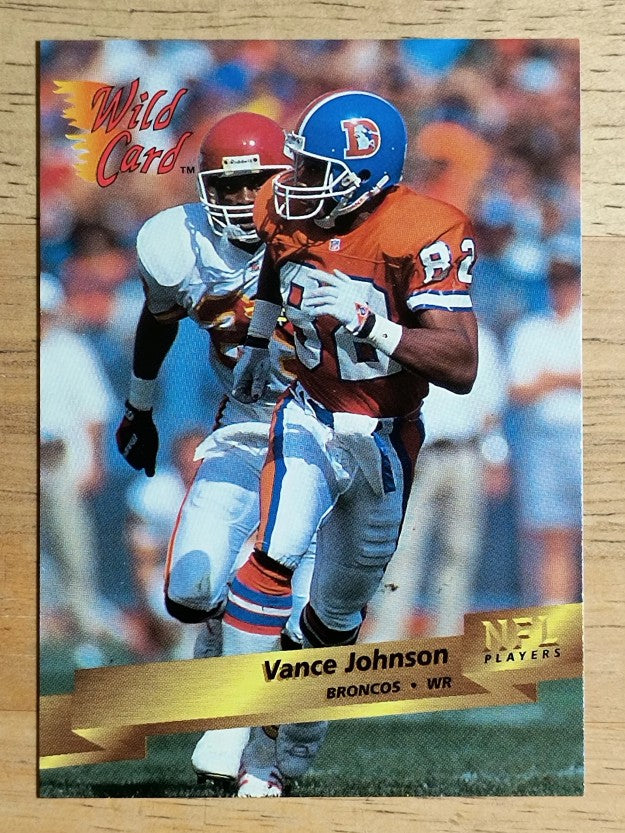 1993 Wild Card #34 Vance Johnson
