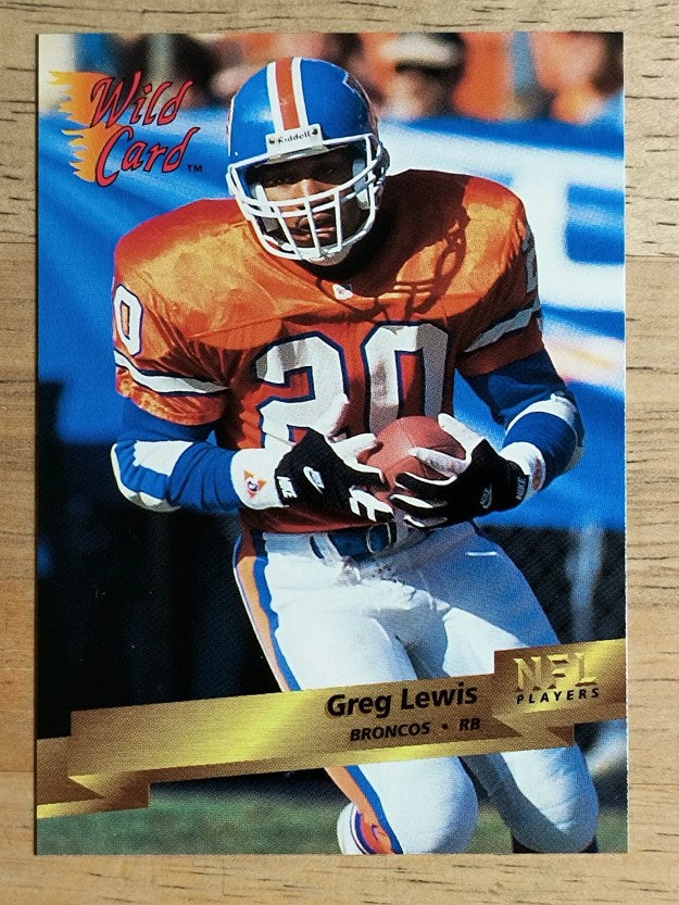 1993 Wild Card #35 Greg Lewis