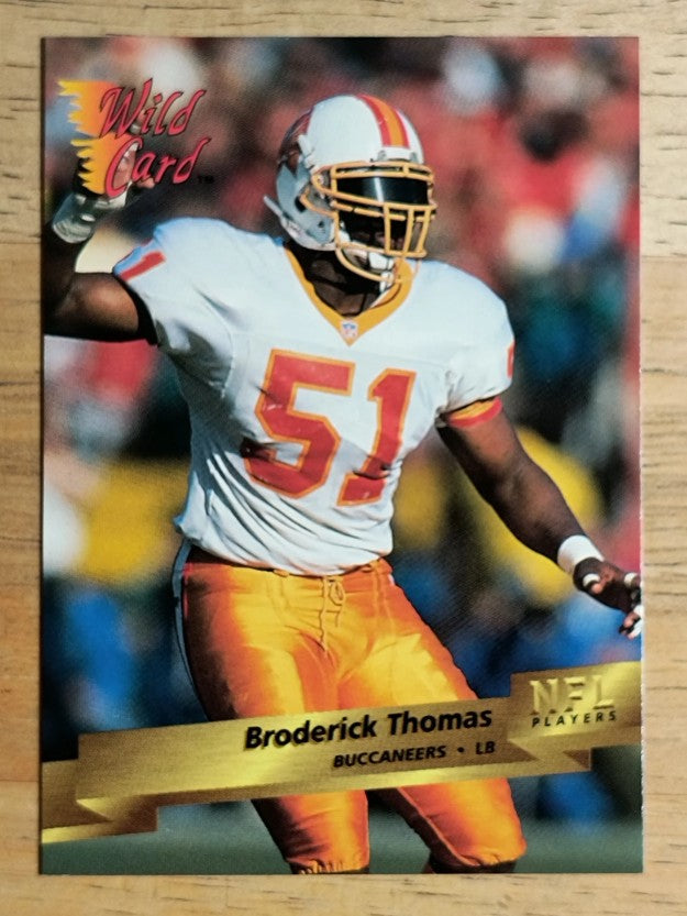 1993 Wild Card #46 Broderick Thomas