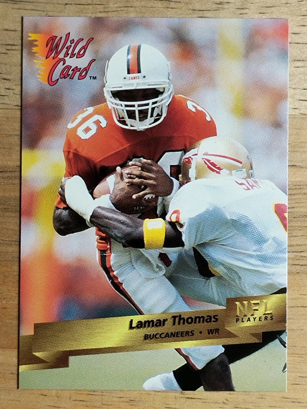 1993 Wild Card #49 Lamar Thomas RC