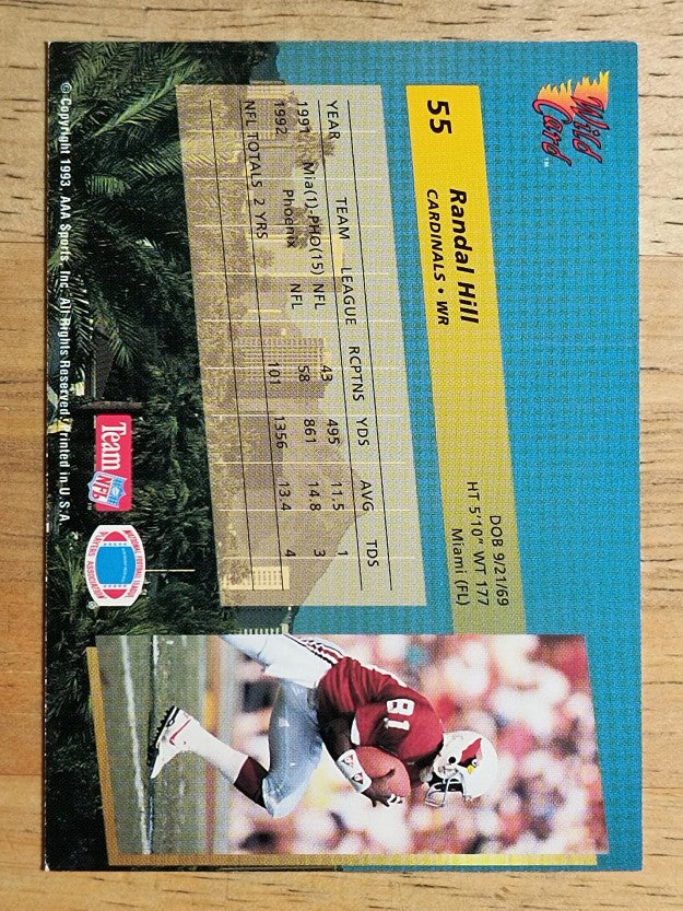1993 Wild Card #55 Randal Hill