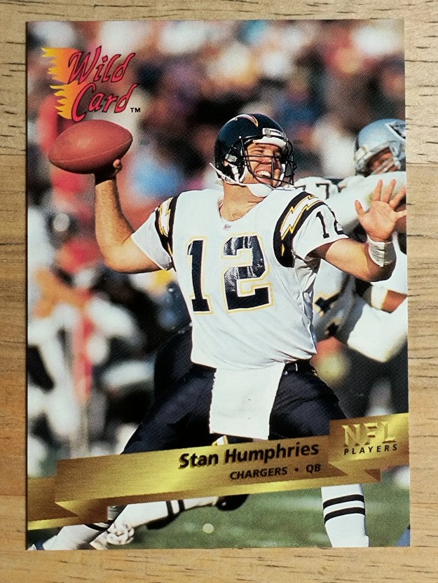 1993 Wild Card #64 Stan Humphries