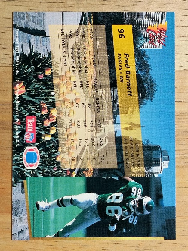 1993 Wild Card #96 Fred Barnett