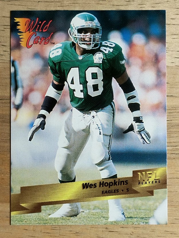1993 Wild Card #97 Wes Hopkins